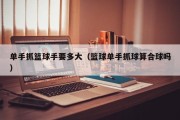 单手抓篮球手要多大（篮球单手抓球算合球吗）