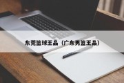 东莞篮球王晶（广东男篮王晶）