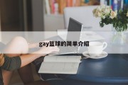 gay篮球的简单介绍