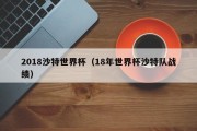 2018沙特世界杯（18年世界杯沙特队战绩）