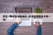 匹克一体织篮球鞋测评（匹克篮球鞋多少钱一双）